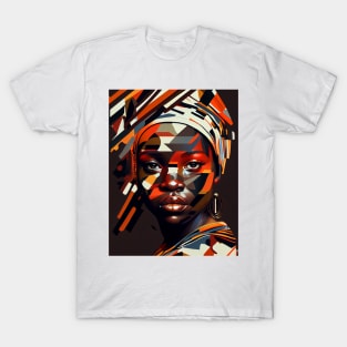 Modern woman in pop-art style T-Shirt